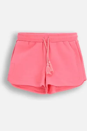 COCCODRILLO Szorty bawełniane dziecięce kolor gładkie TROPICAL STORY GIRL KIDS