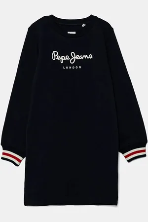 Pepe Jeans Sukienka bawełniana dziecięca TORI kolor mini prosta PG951676