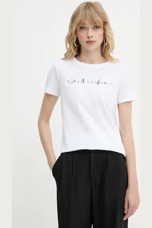 Armani Exchange T-shirt bawełniany damski kolor XW000391 AF10356