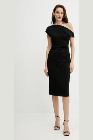 HUGO BOSS Sukienka kolor midi dopasowana 50540871