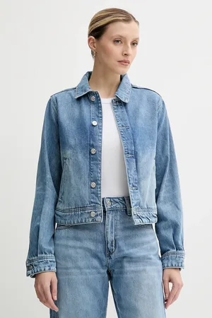 HUGO BOSS Kurtka jeansowa kolor przejściowa 50538612