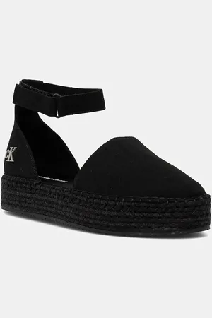Calvin Klein Espadryle FLATFORM ESPADRILLE SLING MG kolor na platformie YW0YW01735