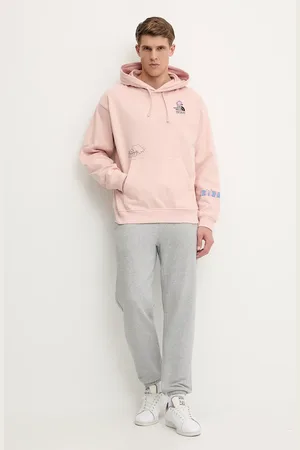 The North Face Bluza bawełniana Mountain Cleanup męska kolor z kapturem z aplikacją NF0A8C2VLK61