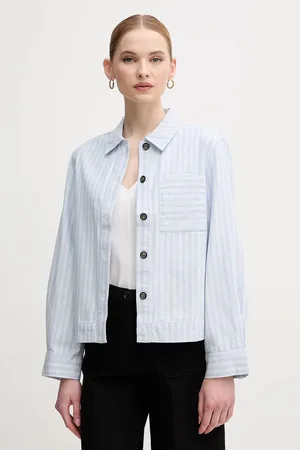 Barbour Koszula bawełniana June damska kolor relaxed z kołnierzykiem klasycznym LOS0070BL23