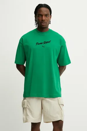PUMA T-shirt bawełniany męski kolor z aplikacją 629666