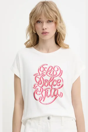 Morgan T-shirt damski kolor DVITA