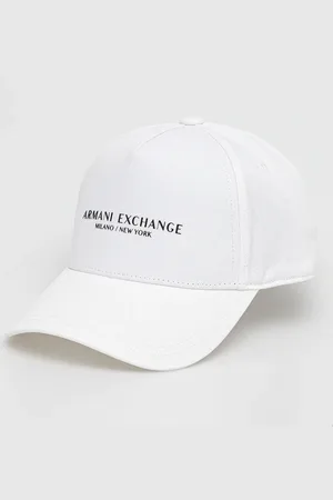 Armani Exchange Czapka z daszkiem bawełniana kolor z nadrukiem 944207 3R130