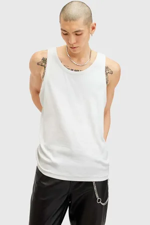 AllSaints Top bawełniany EDWARDS VEST kolor M008JB