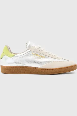 AllSaints Sneakersy skórzane Thelma Metallic Sneaker damskie kolor W072FB