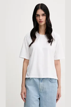 Sisley T-shirt bawełniany damski kolor 3F1QL107K