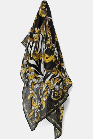 VERSACE Apaszka wełniana damska kolor wzorzysta 78HA7H02 ZG355