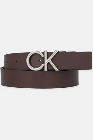 Calvin Klein Pasek skórzany dwustronny męski kolor LV04D7034G