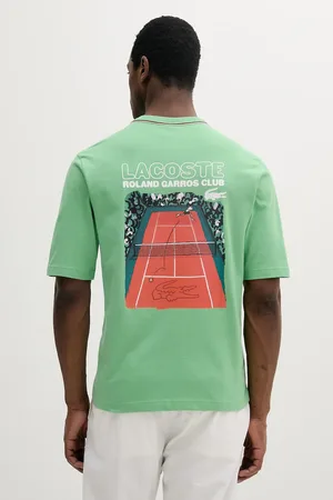 Lacoste T-shirt bawełniany męski kolor z aplikacją TH8757