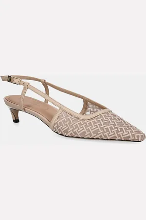 Tommy Hilfiger Szpilki MONO SQUARED TOE KITTEN SLINGB kolor FW0FW08746