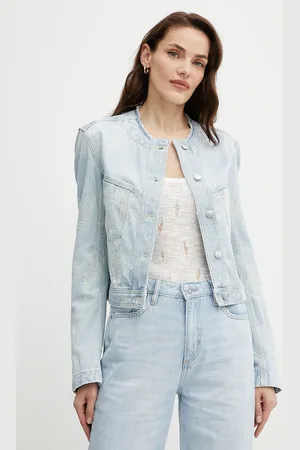 HUGO BOSS Kurtka jeansowa kolor przejściowa 50534203