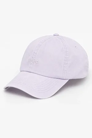 HUGO BOSS Czapka z daszkiem bawełniana kolor gładka 50533423