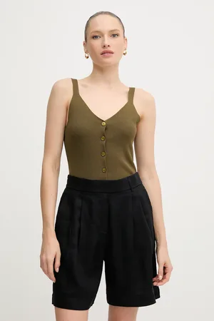 Sisley Bluzka damska kolor gładka 1084MH00G