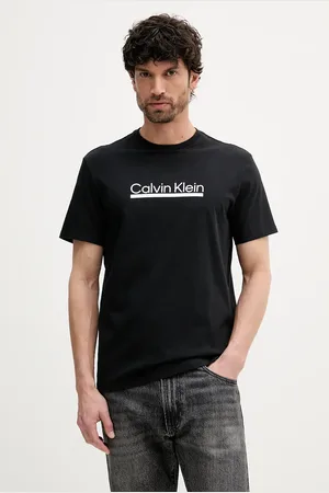 Calvin Klein T-shirt bawełniany męski kolor z nadrukiem LV04RC852G