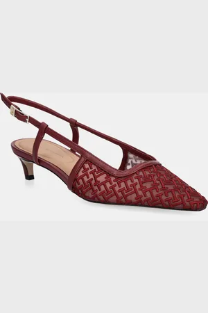 Tommy Hilfiger Szpilki MONO SQUARED TOE KITTEN SLINGB kolor FW0FW08746