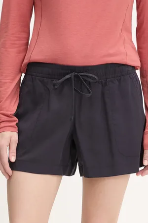 Jack Wolfskin Szorty Montero damskie kolor gładkie high waist A63889