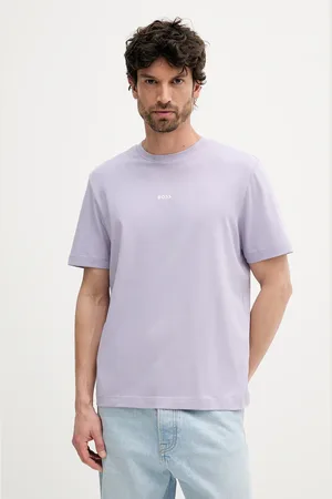 HUGO BOSS BOSS t-shirt męski kolor fioletowy 50473278