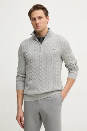 GANT Sweter bawełniany kolor lekki z półgolfem 8050603