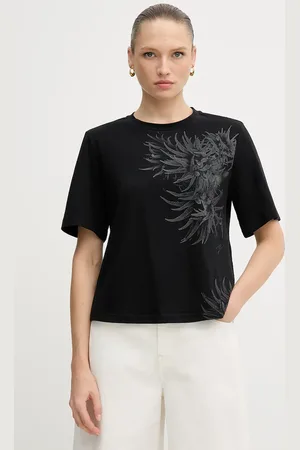 Sisley T-shirt bawełniany damski kolor 3I1XL107G