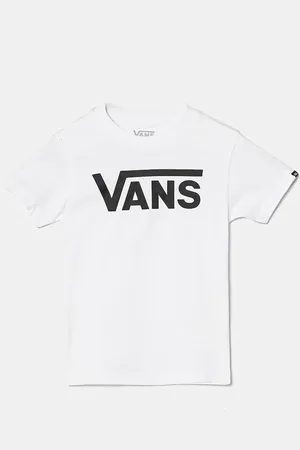 Vans T-shirt bawełniany dziecięcy CLASSIC kolor z nadrukiem VN0A3W76WHT1