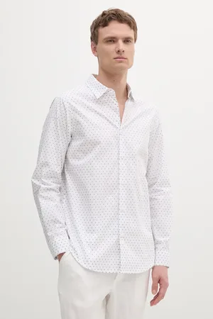 Armani Exchange Koszula bawełniana męska kolor regular z kołnierzykiem klasycznym XM000719 AF13206