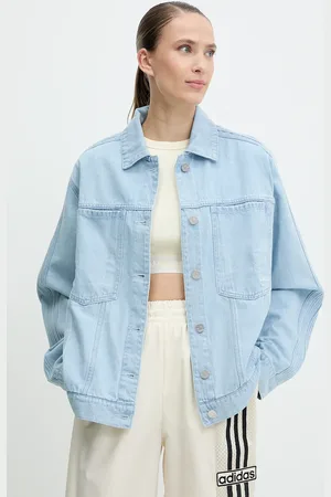 adidas Kurtka jeansowa Essential kolor przejściowa JD4753