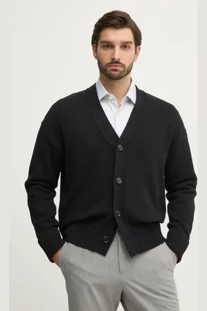 HUGO BOSS Kardigan z domieszką wełny kolor 50531158