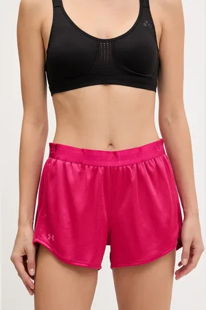 Under Armour Szorty treningowe Tech Play damskie kolor gładkie high waist 1389883