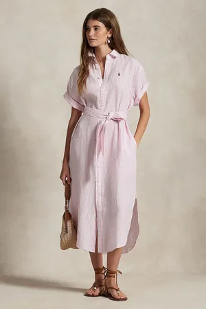 Ralph Lauren Sukienka lniana kolor midi prosta 211965843