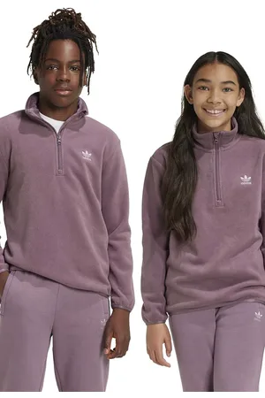 adidas Bluza polarowa dziecięca POLAR FLEECE HZ kolor gładka IY5015