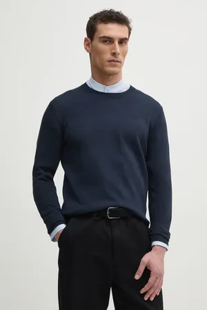 Karl Lagerfeld Sweter bawełniany męski kolor lekki 551301.655088