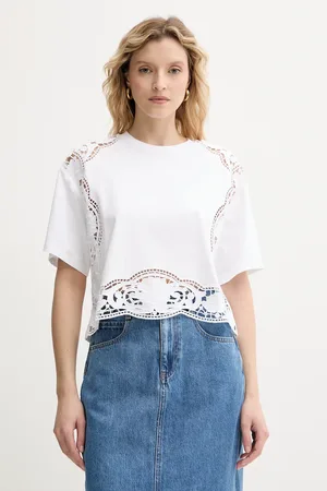 Twin-Set T-shirt bawełniany damski kolor 251TT2340
