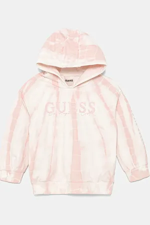 Guess Bluza dziecięca kolor z kapturem wzorzysta J5GQ10 KCRQ0