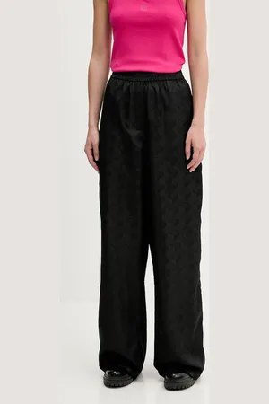 HUGO BOSS Spodnie damskie kolor szerokie high waist 50536962