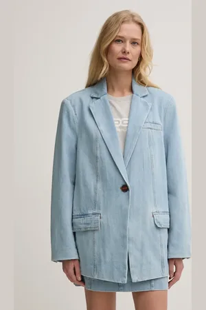 Gestuz Marynarka jeansowa kolor oversize gładka 10909771