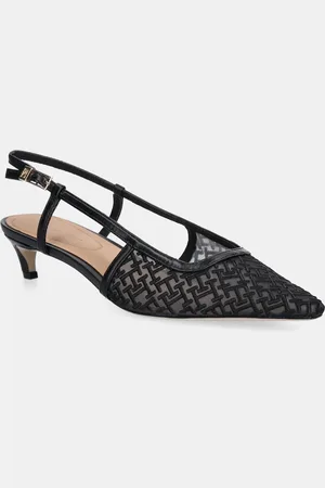 Tommy Hilfiger Szpilki MONO SQUARED TOE KITTEN SLINGB kolor FW0FW08746