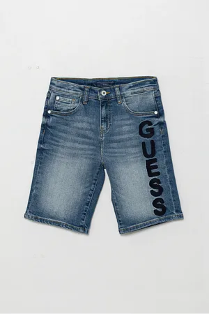 Guess Szorty jeansowe dziecięce kolor regulowana talia L5GD01 D4GV0