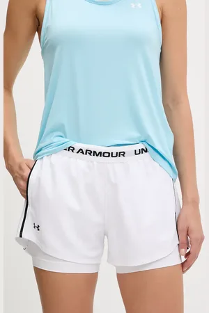 Under Armour Szorty treningowe Tech Play damskie kolor gładkie high waist 1389895