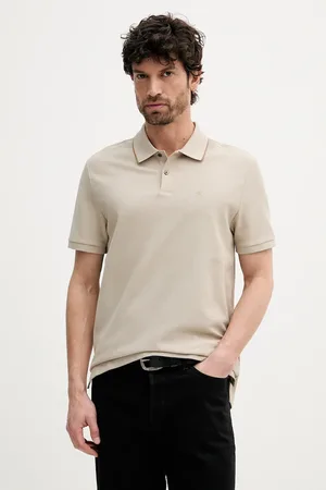 Calvin Klein Polo bawełniane męski kolor gładki LV04LC239G