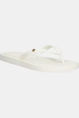 Tory Burch Japonki Kira damskie kolor na płaskim obcasie 162307-100