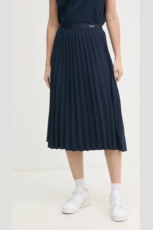 Tommy Hilfiger Spódnica kolor midi rozkloszowana WW0WW43886