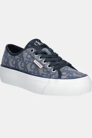 Calvin Klein Sneakersy VULC FLATF JACQUARD AOP damskie kolor YW0YW01965