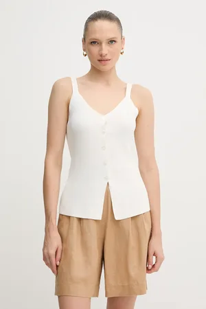 Sisley Bluzka damska kolor gładka 1084MH00G
