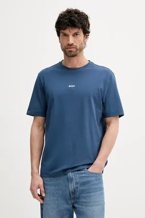 HUGO BOSS BOSS t-shirt męski kolor turkusowy 50473278
