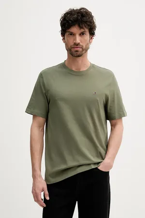 Tommy Hilfiger T-shirt bawełniany męski kolor gładki MW0MW39995