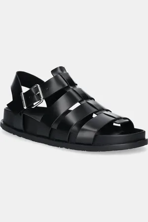 Tommy Hilfiger Sandały skórzane TJW FISHERMAN PATENT SANDAL damskie kolor EN0EN02874